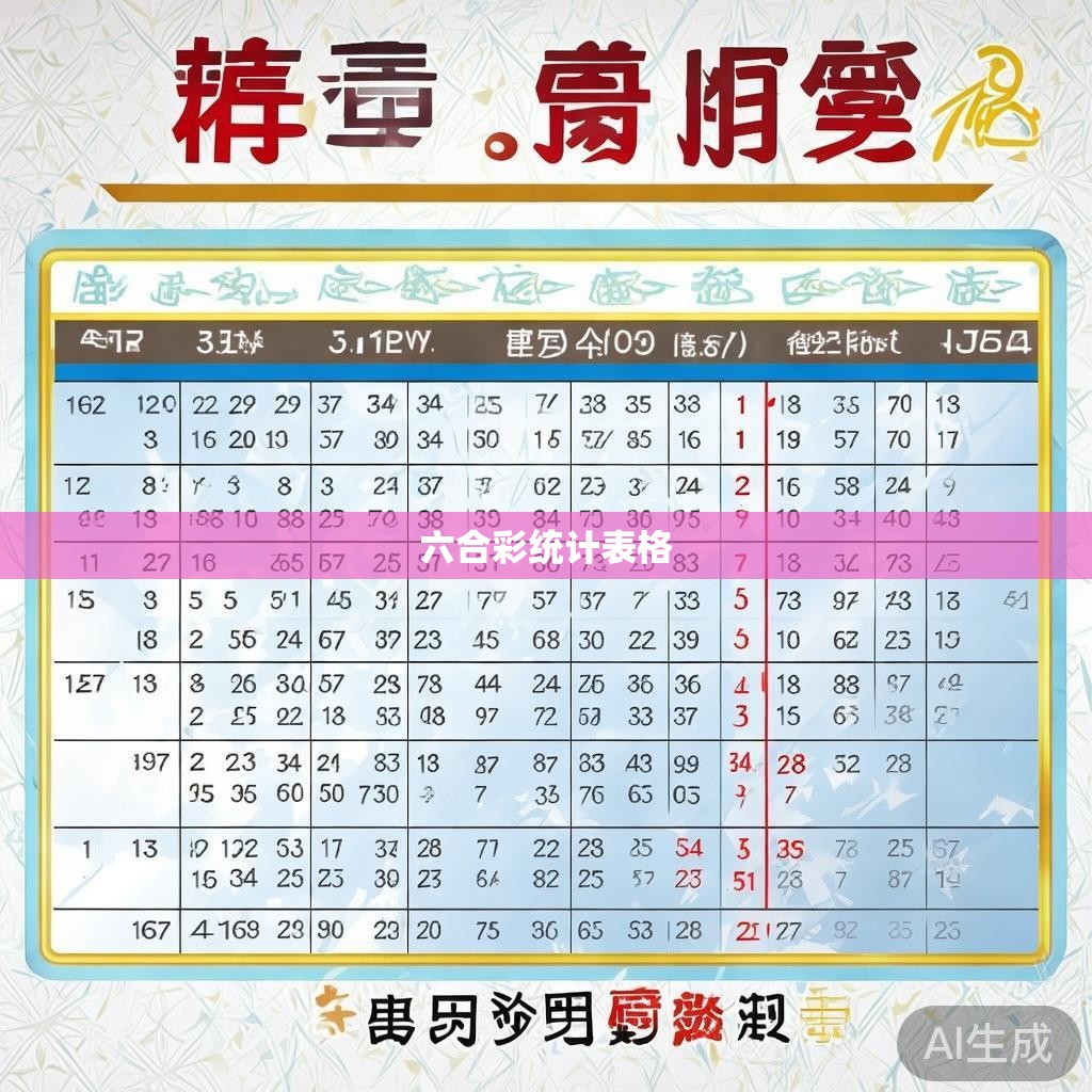 六合彩统计表格