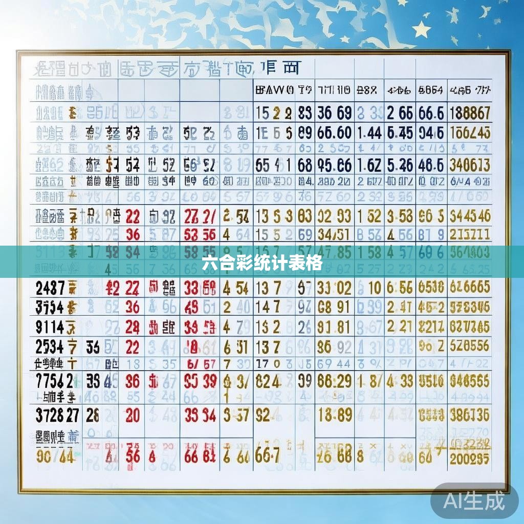 六合彩统计表格 六合彩统计表格