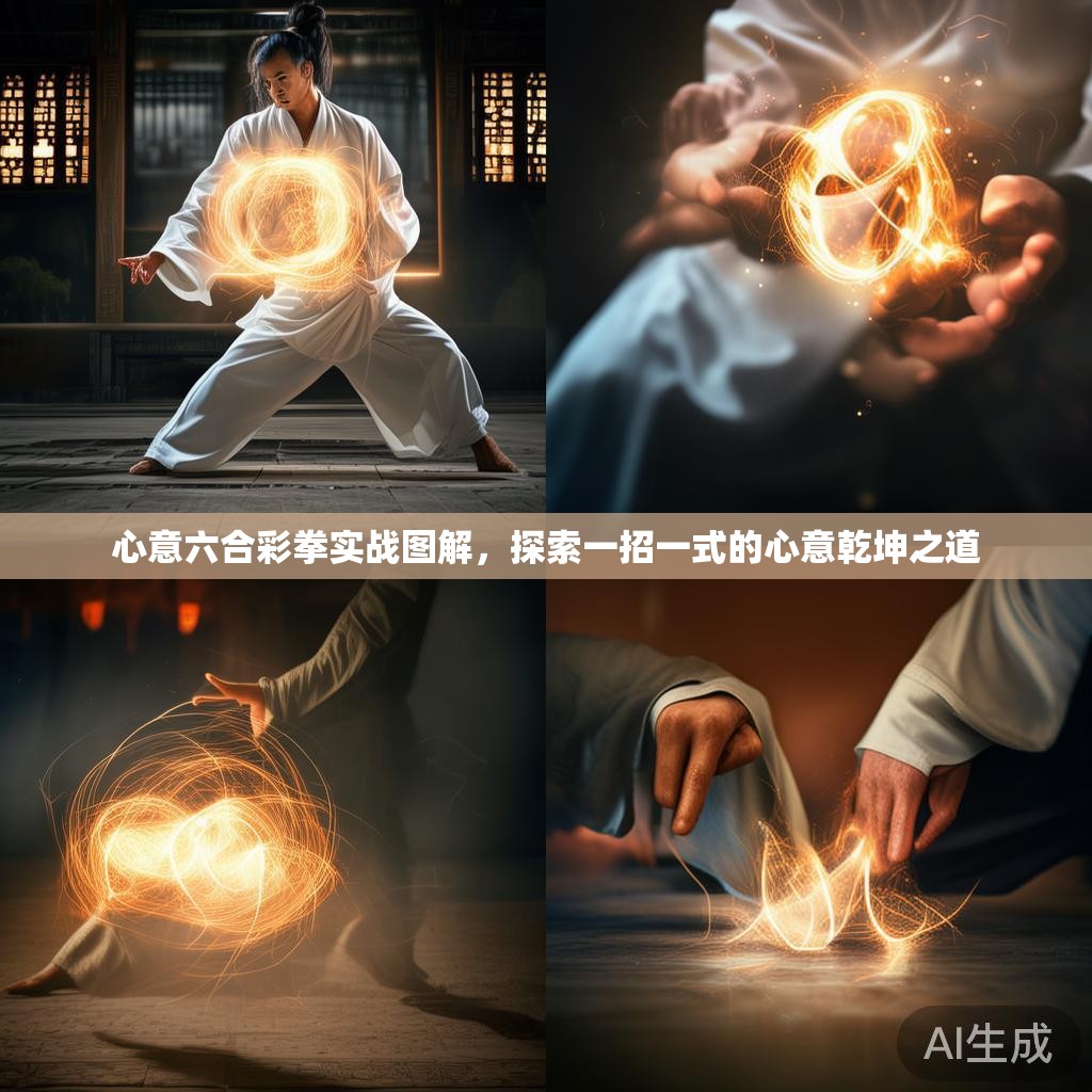 心意六合彩拳实战图解，探索一招一式的心意乾坤之道