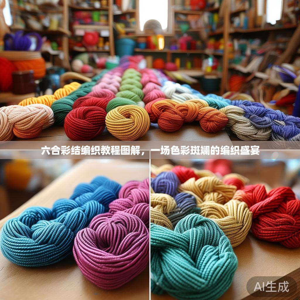 六合彩结编织教程图解，一场色彩斑斓的编织盛宴