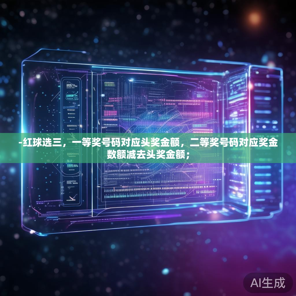 -红球选三，一等奖号码对应头奖金额，二等奖号码对应奖金数额减去头奖金额；