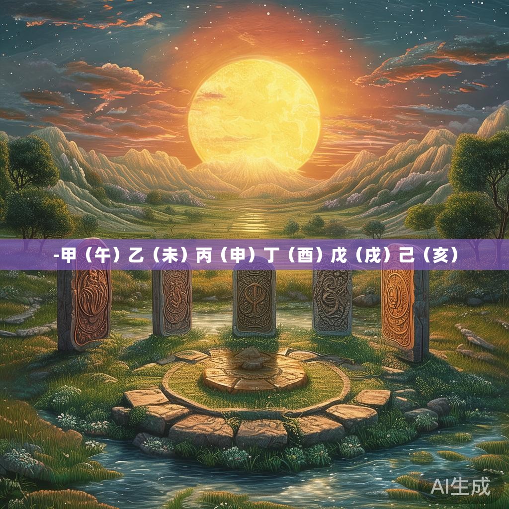 -甲（午）乙（未）丙（申）丁（酉）戊（戌）己（亥）