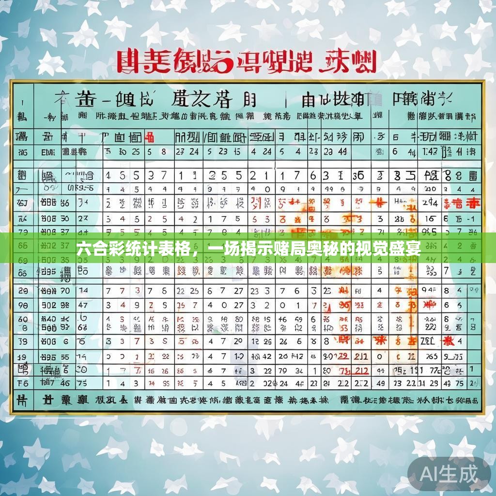 六合彩统计表格，一场揭示赌局奥秘的视觉盛宴