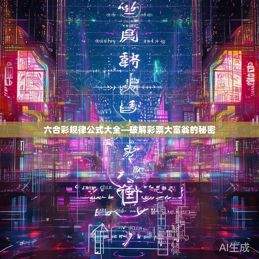 六合彩规律公式大全—破解彩票大富翁的秘密