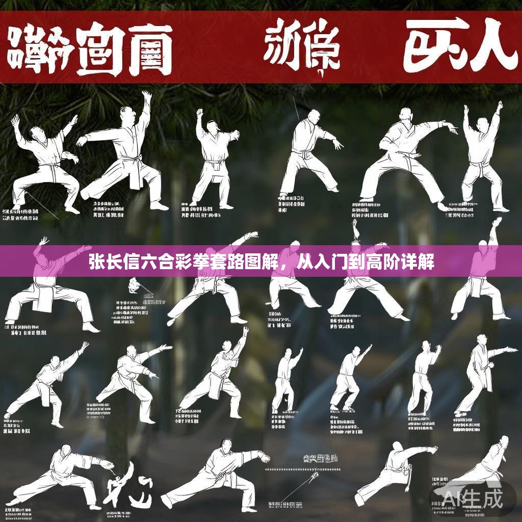 张长信六合彩拳套路图解，从入门到高阶详解