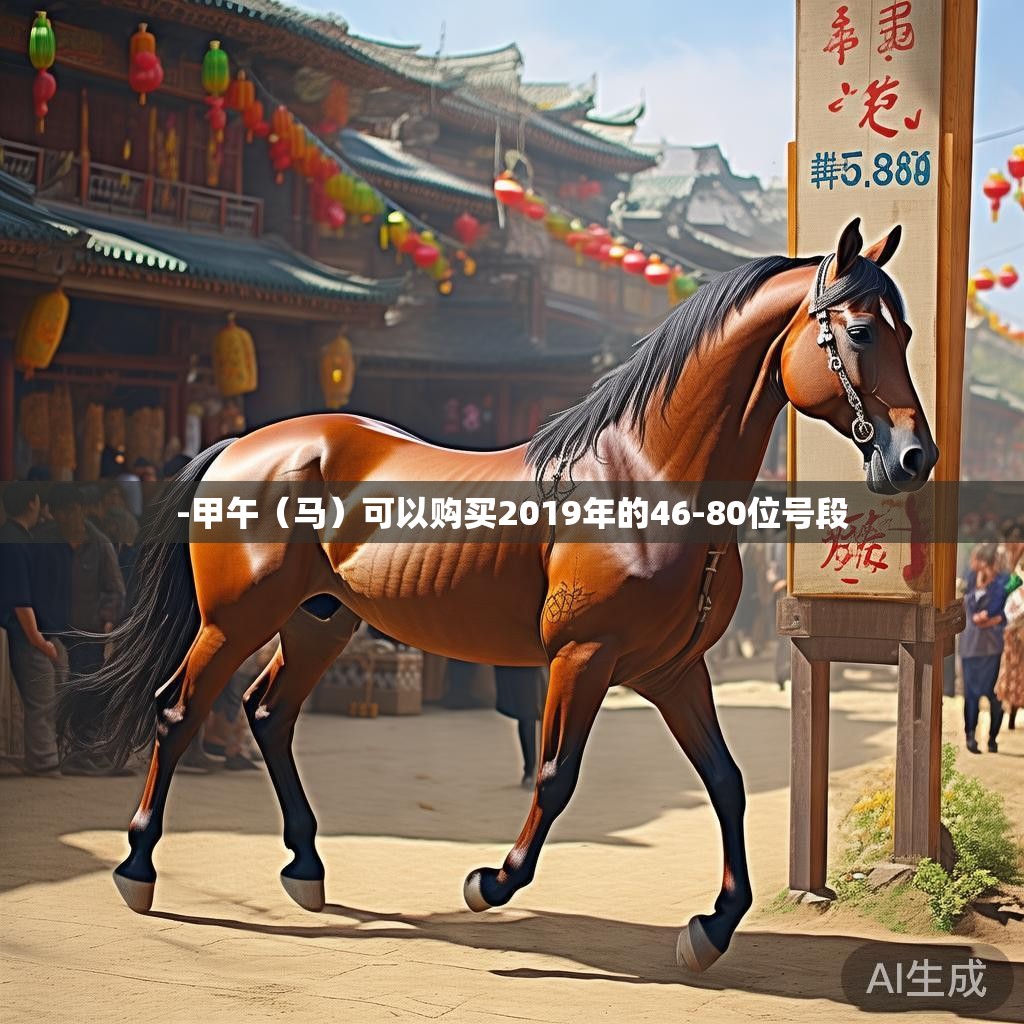 -甲午（马）可以购买2019年的46-80位号段
