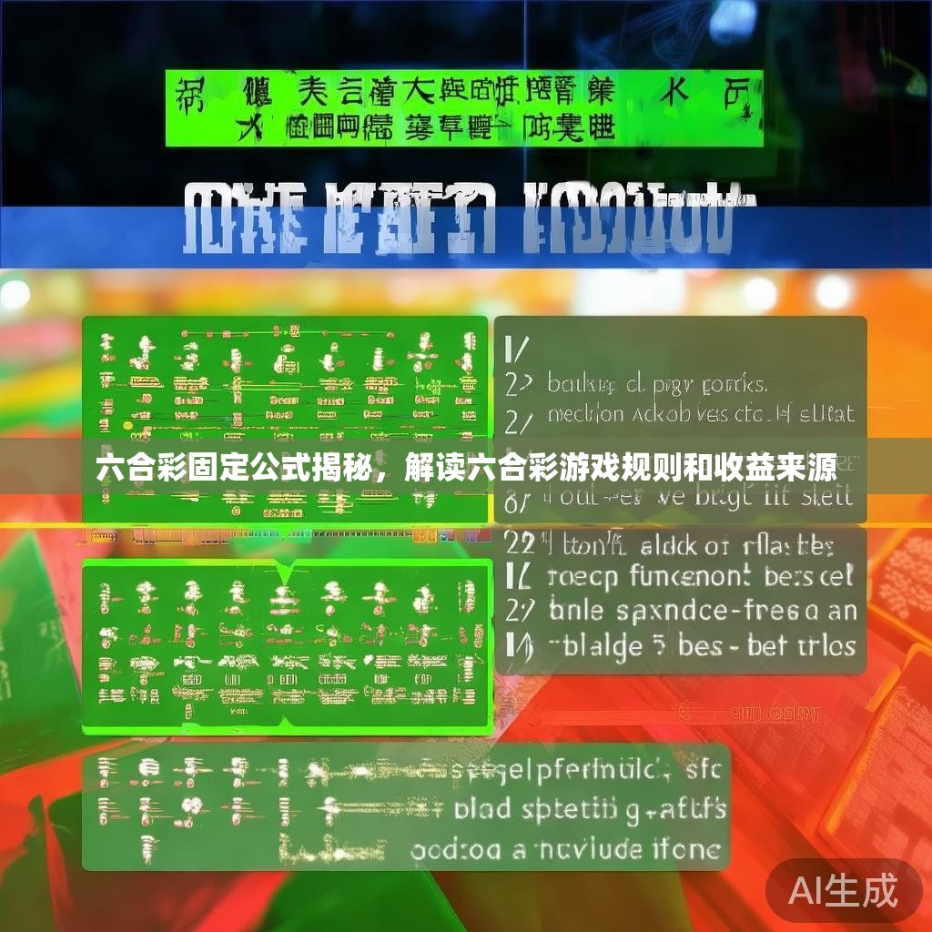 六合彩固定公式揭秘，解读六合彩游戏规则和收益来源
