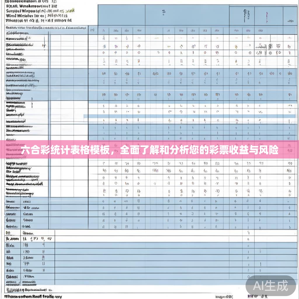 六合彩统计表格模板，全面了解和分析您的彩票收益与风险