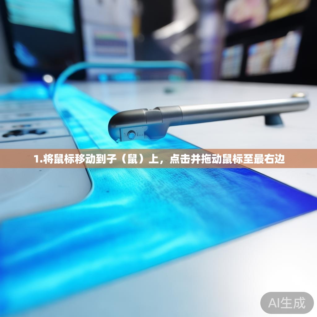 1.将鼠标移动到子（鼠）上，点击并拖动鼠标至最右边