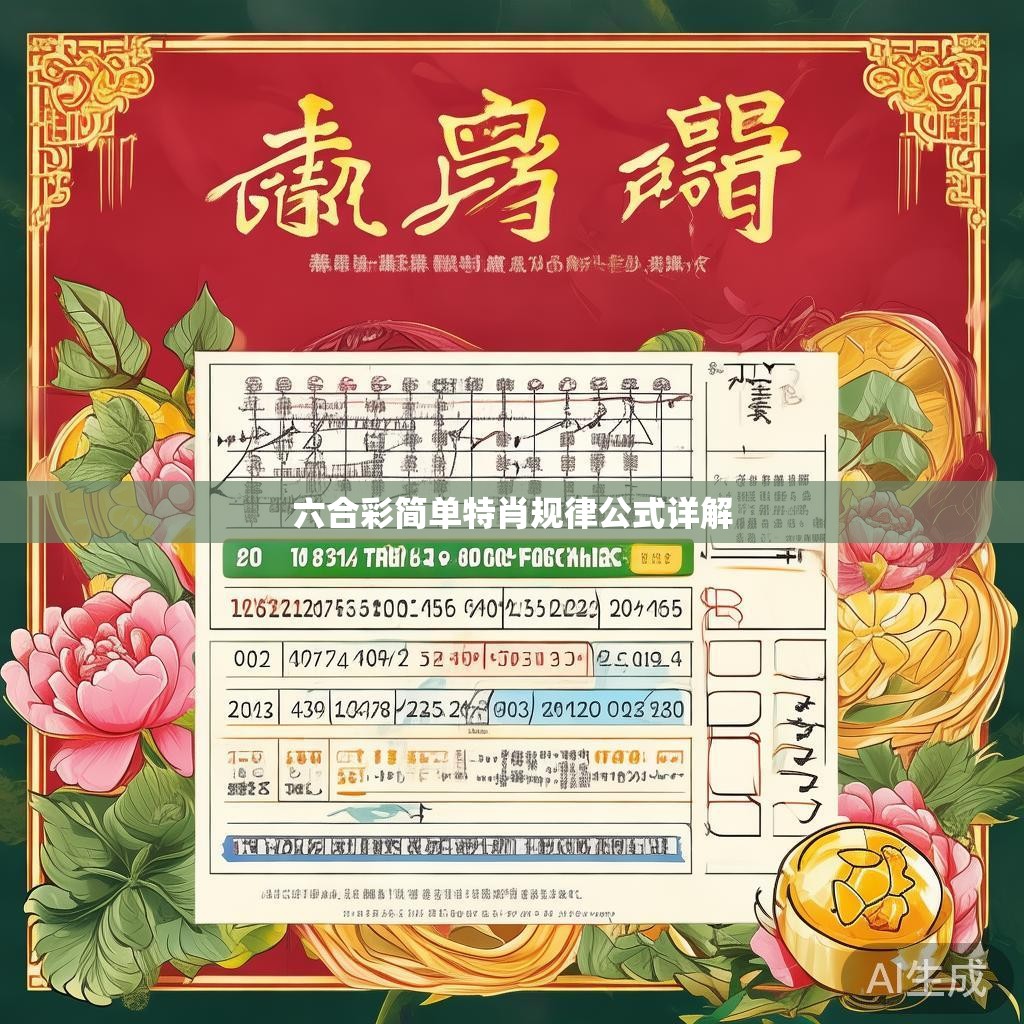 六合彩简单特肖规律公式详解