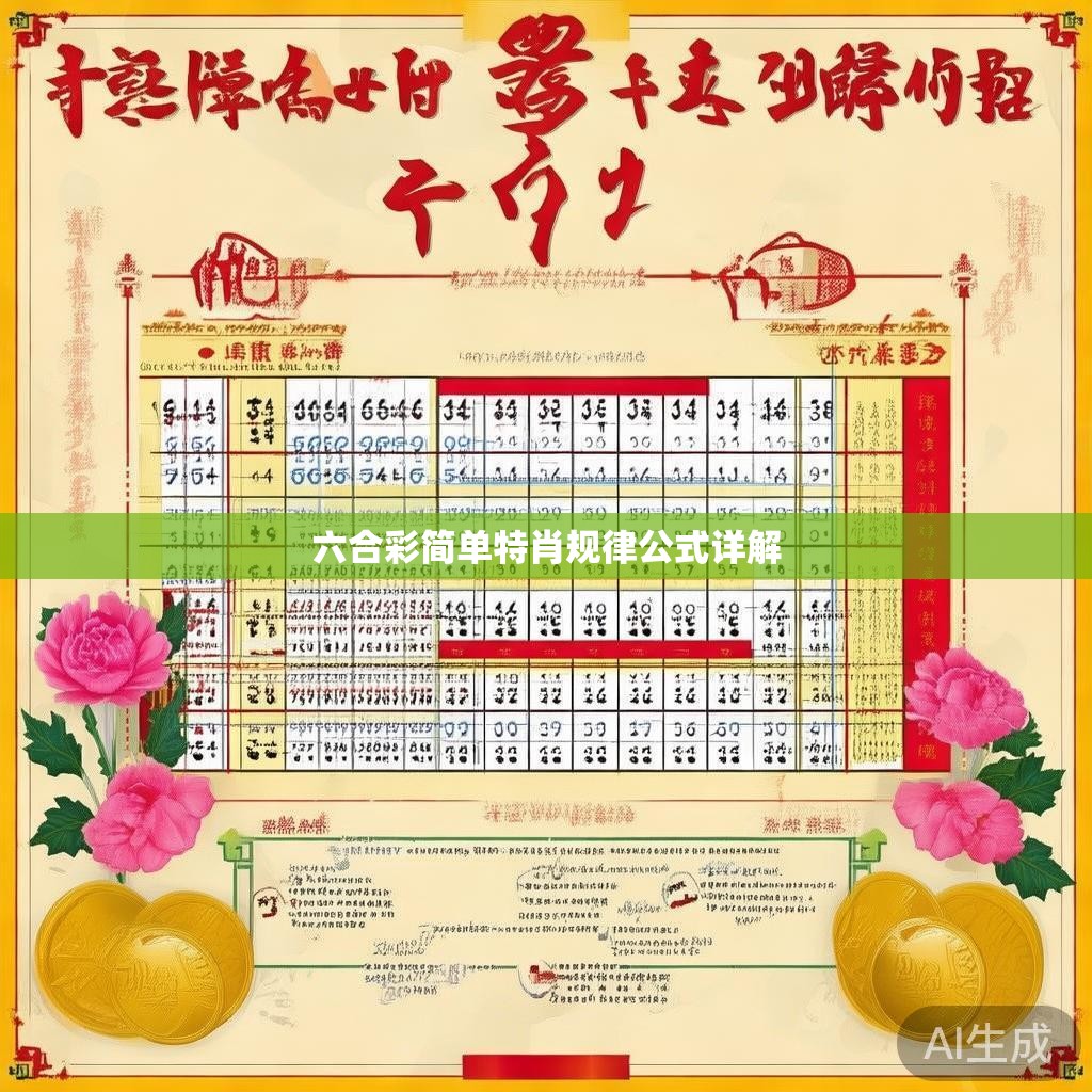六合彩简单特肖规律公式详解