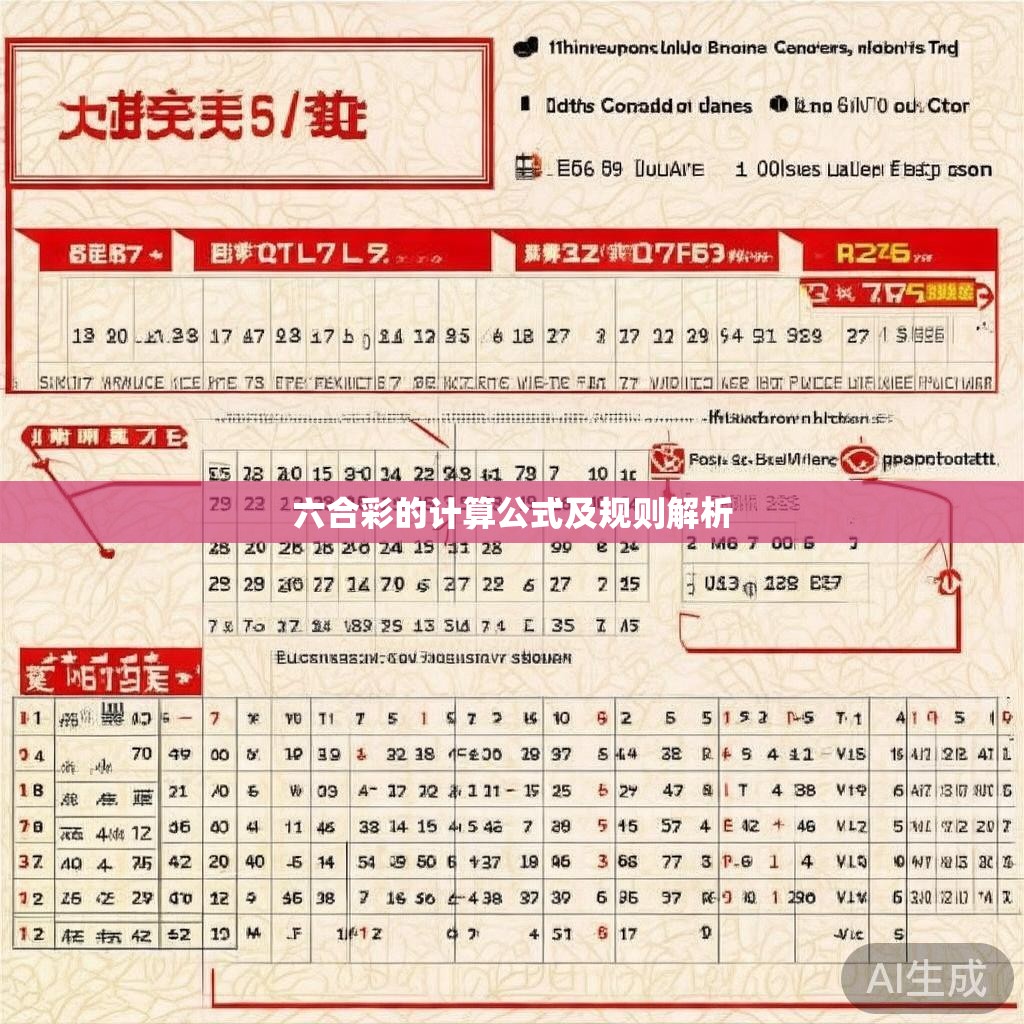 六合彩的计算公式及规则解析