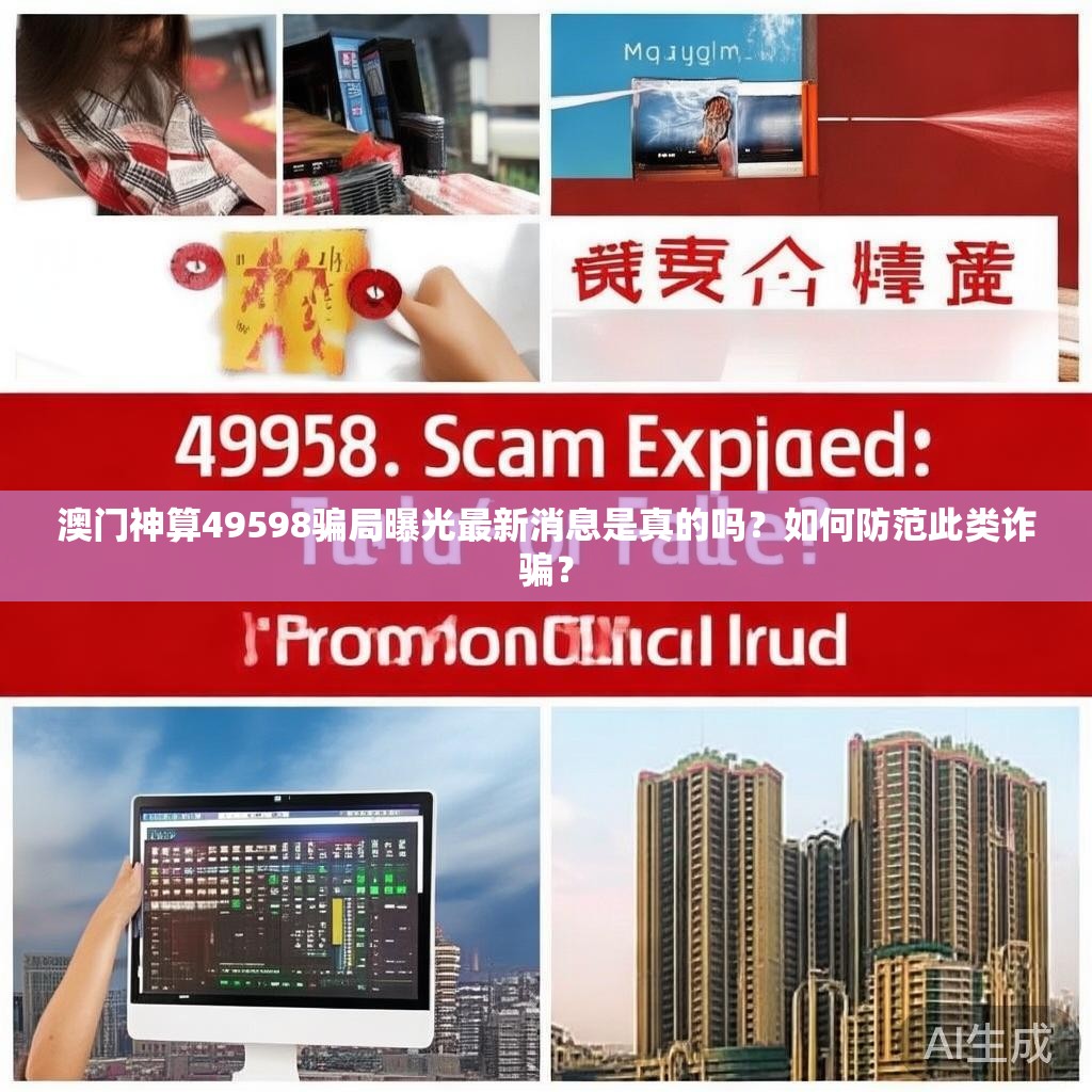 澳门神算49598骗局曝光最新消息是真的吗?如何防范此类诈骗? 澳门神算49598骗局曝光最新消息是真的吗?如何防范此类诈骗?