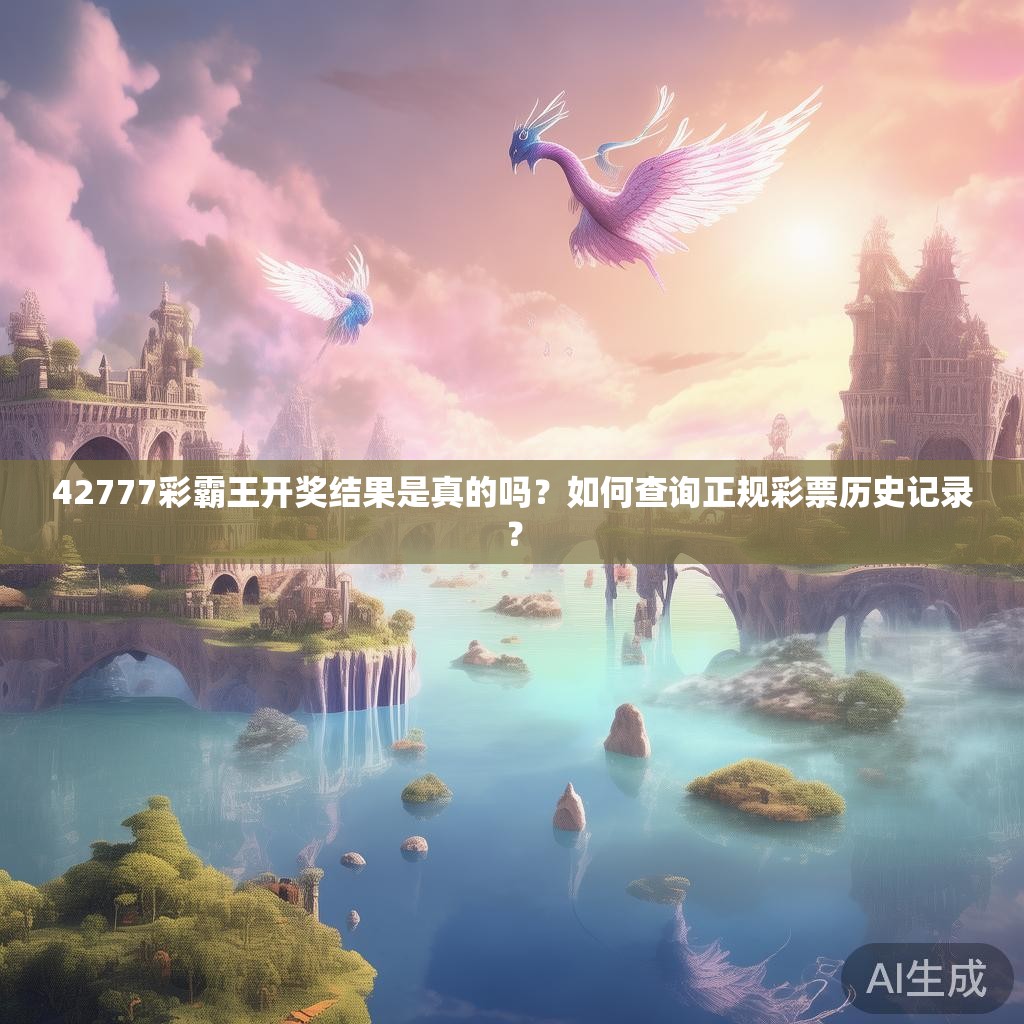 42777彩霸王开奖结果是真的吗?如何查询正规彩票历史记录? 42777彩霸王开奖结果是真的吗?如何查询正规彩票历史记录?