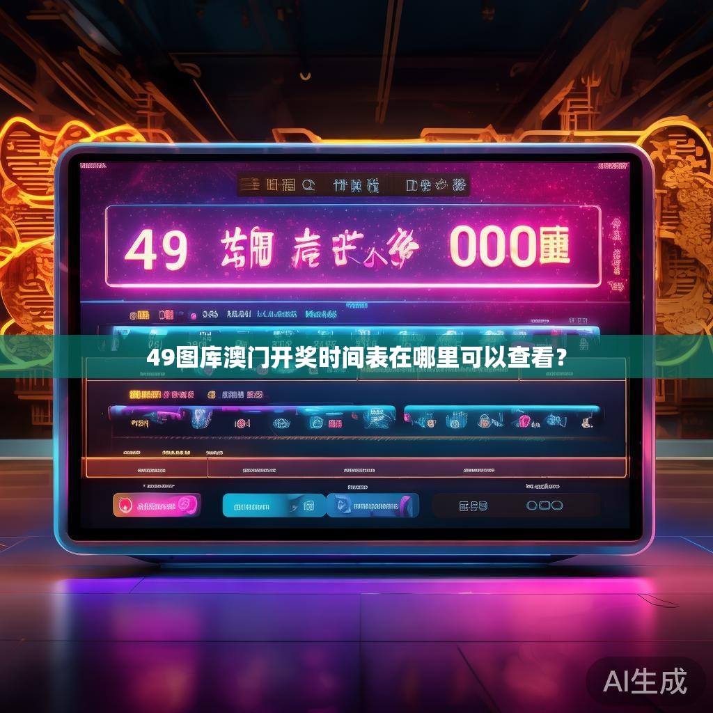 49图库澳门开奖时间表在哪里可以查看? 49图库澳门开奖时间表在哪里可以查看?