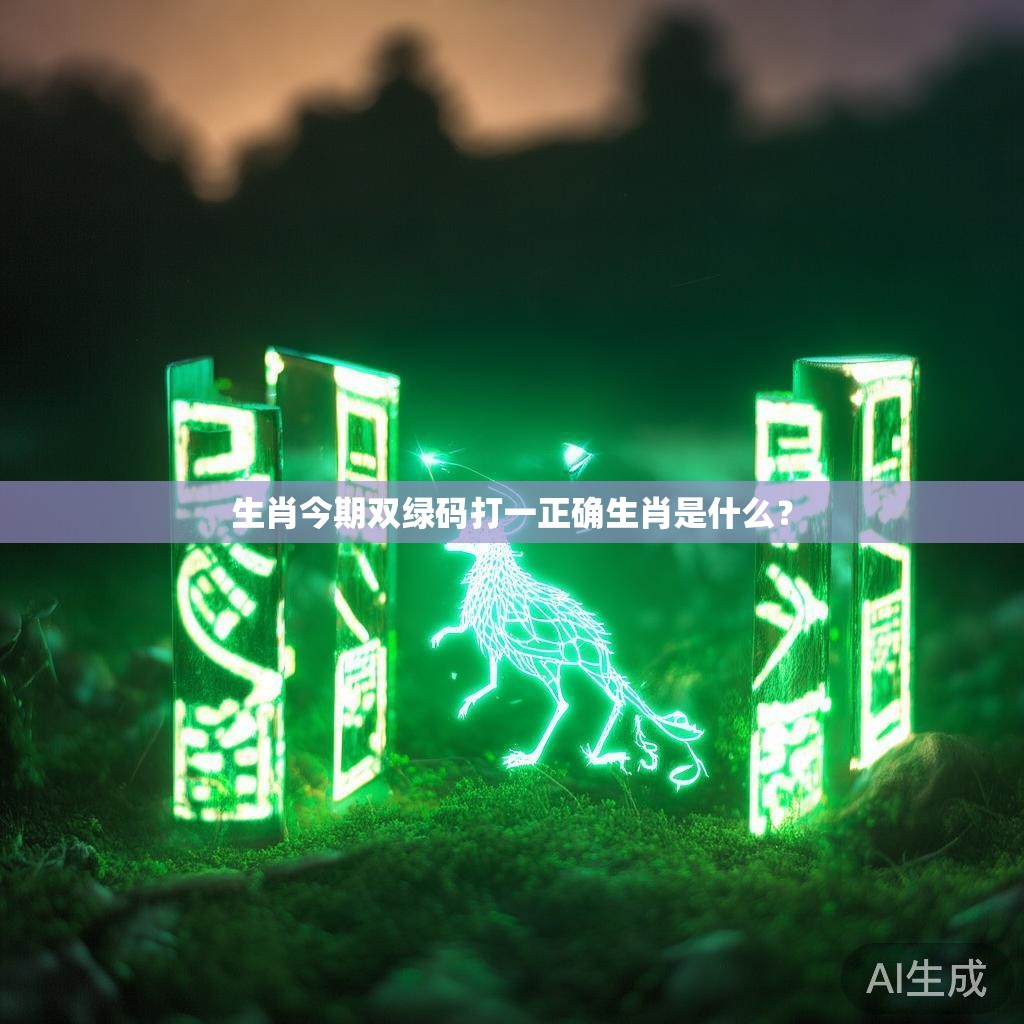 生肖今期双绿码打一正确生肖是什么? 生肖今期双绿码打一正确生肖是什么?