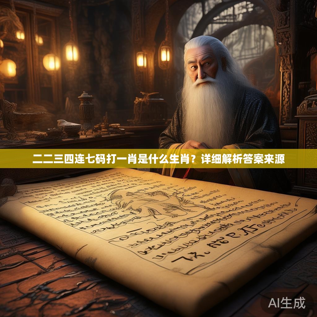 二二三四连七码打一肖是什么生肖？详细解析答案来源
