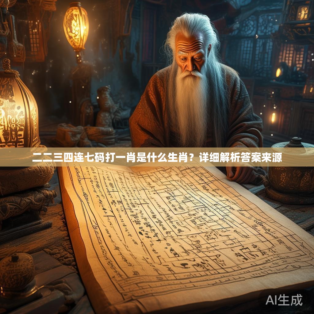二二三四连七码打一肖是什么生肖？详细解析答案来源