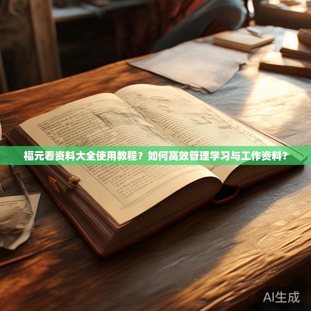 福元看资料大全使用教程？如何高效管理学习与工作资料？