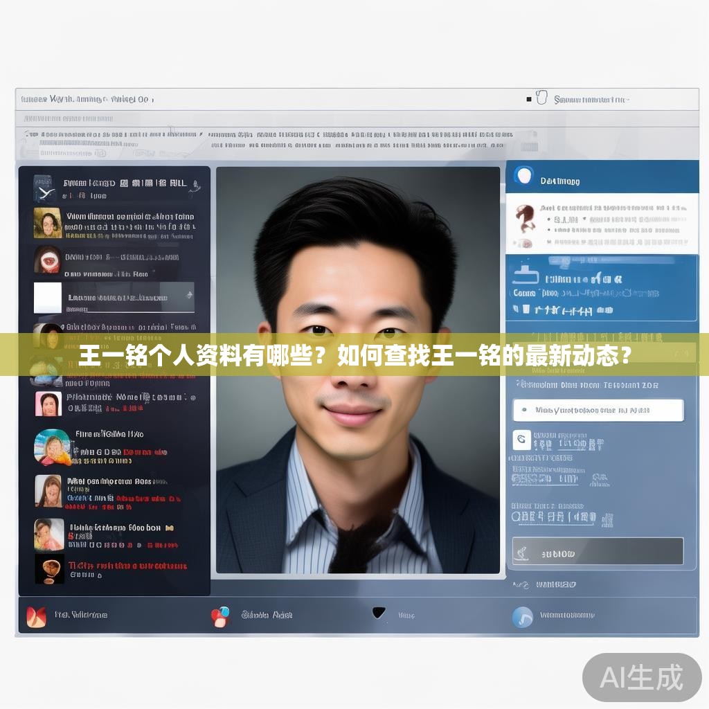 王一铭个人资料有哪些？如何查找王一铭的最新动态？