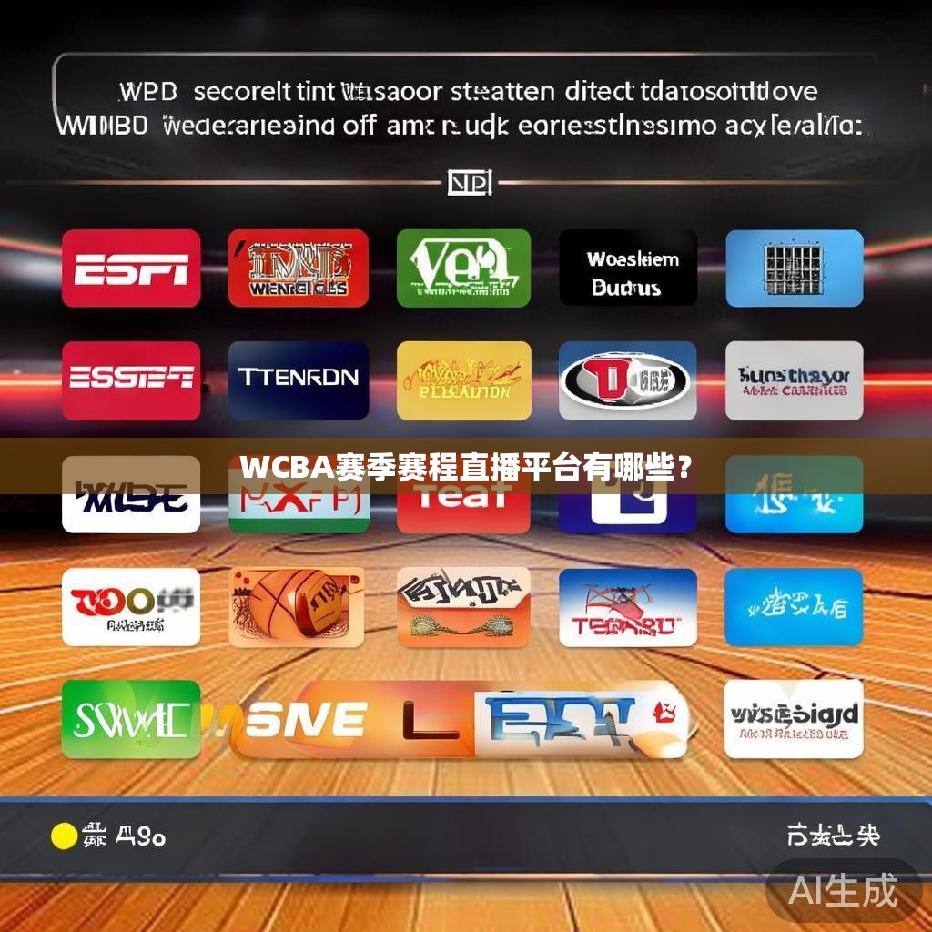 WCBA赛季赛程直播平台有哪些？