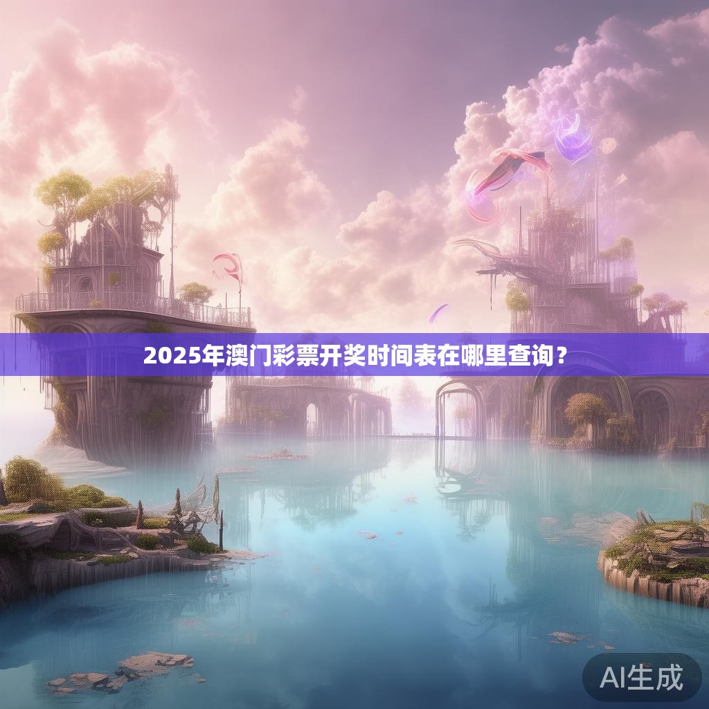 2025年澳门彩票开奖时间表在哪里查询？