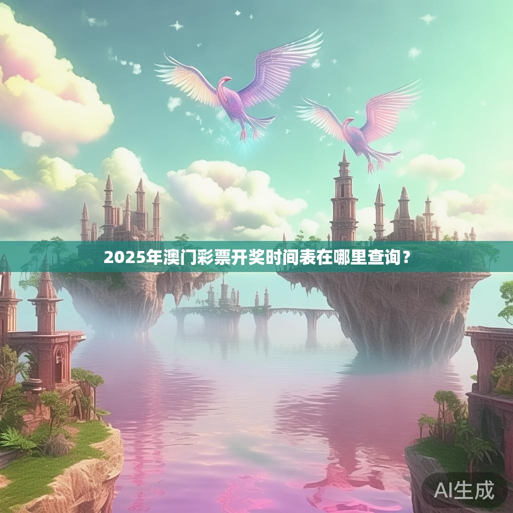 2025年澳门彩票开奖时间表在哪里查询？