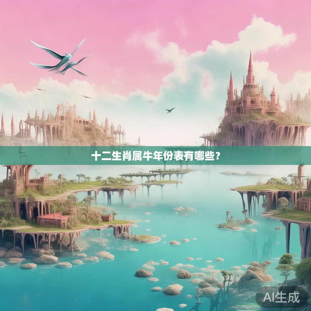 十二生肖属牛年份表有哪些？