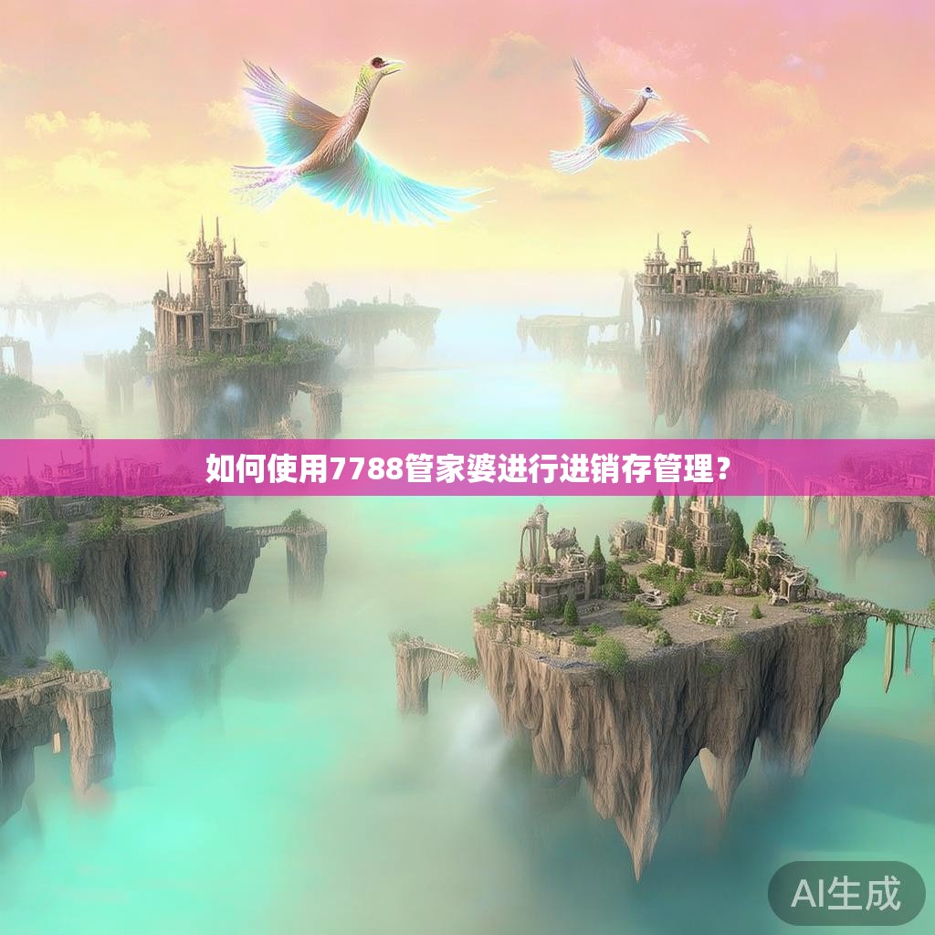 如何使用7788管家婆进行进销存管理？