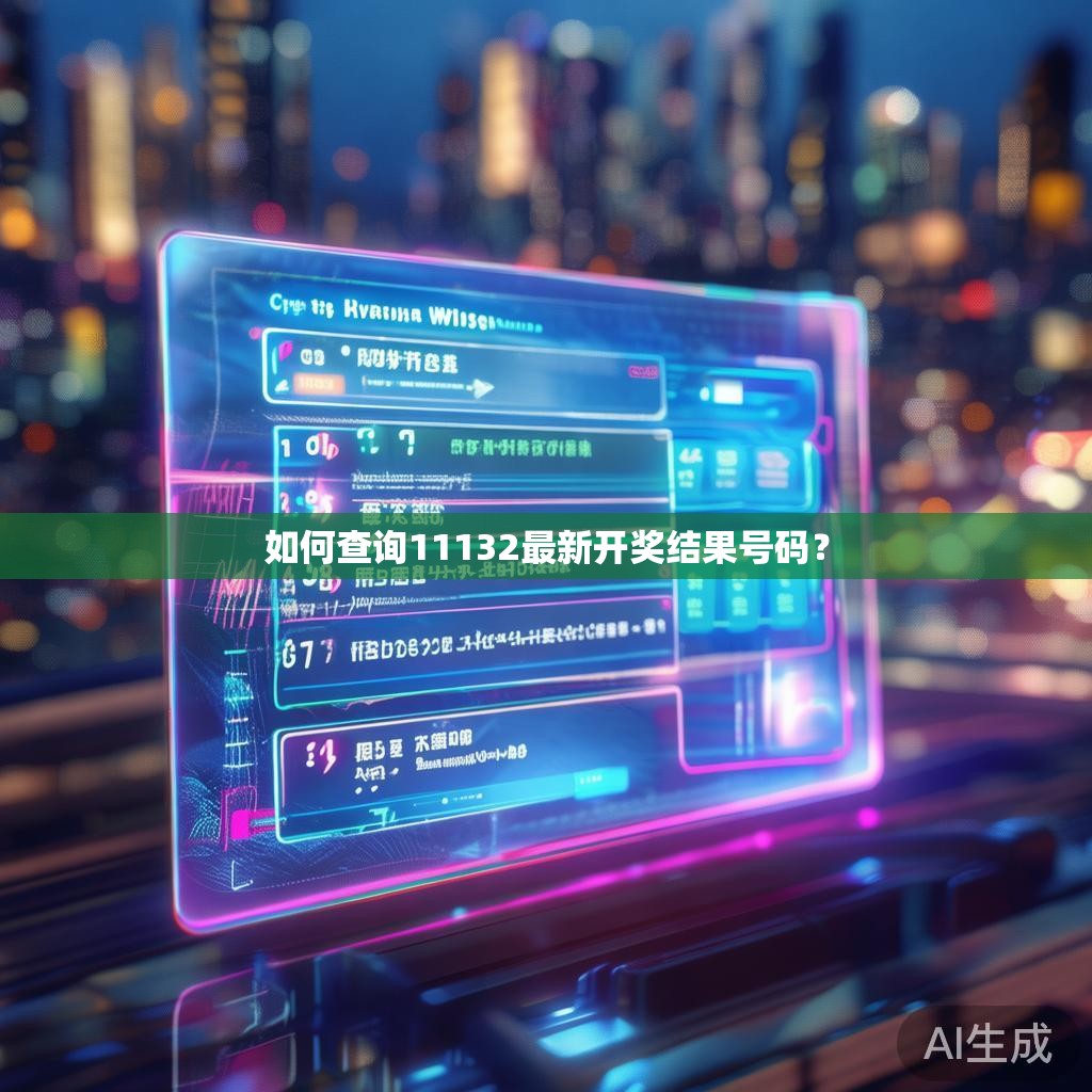 如何查询11132最新开奖结果号码？