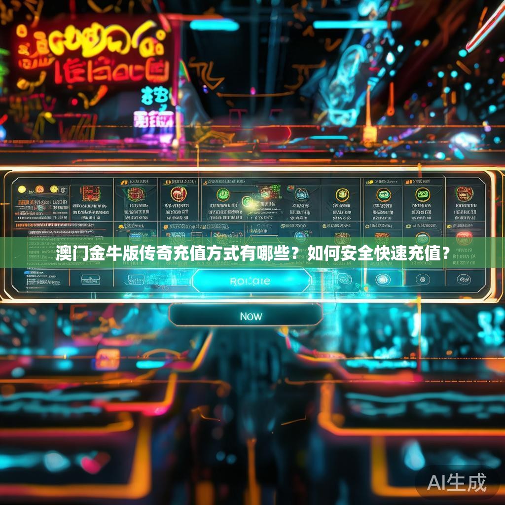 澳门金牛版传奇充值方式有哪些？如何安全快速充值？