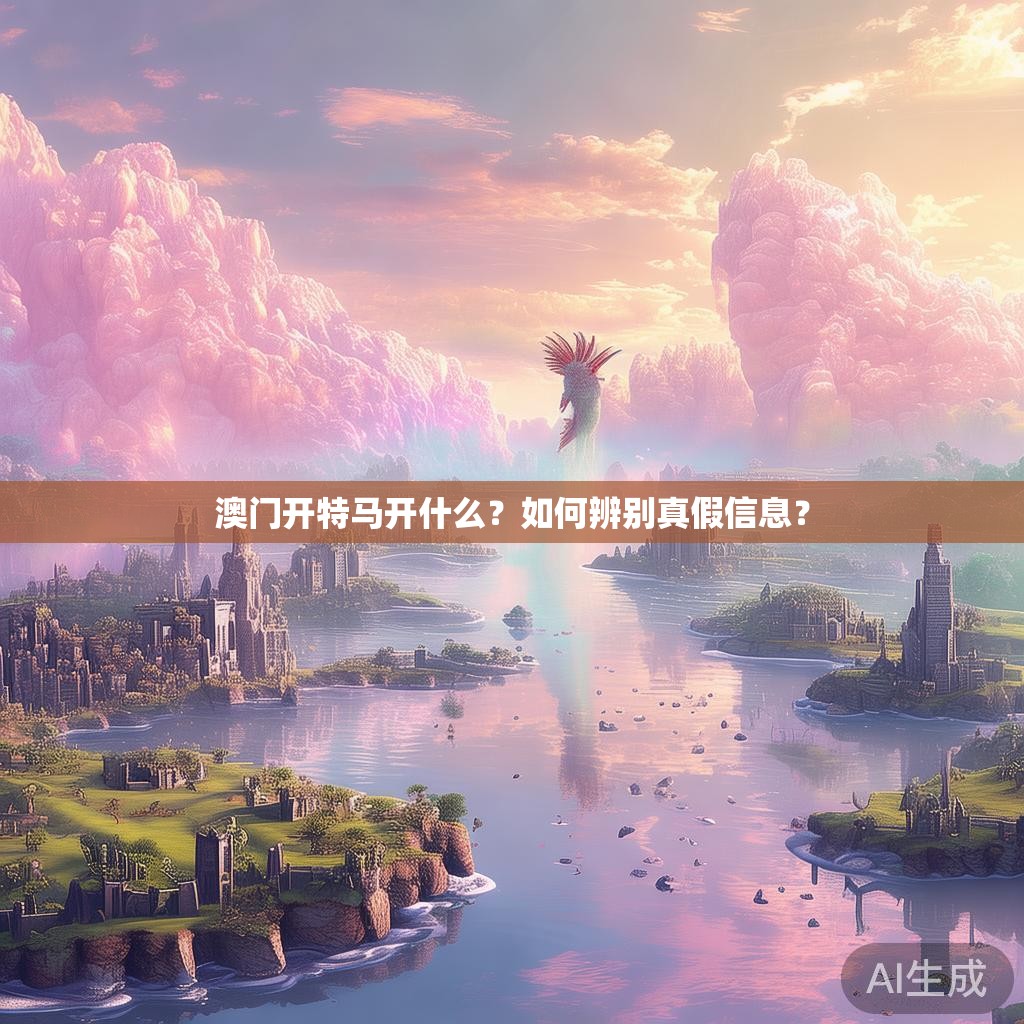 澳门开特马开什么？如何辨别真假信息？