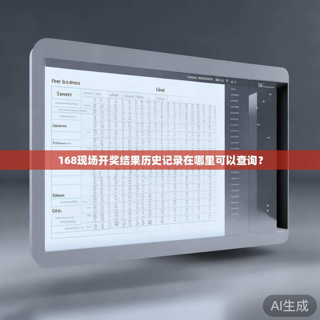 168现场开奖结果历史记录在哪里可以查询？