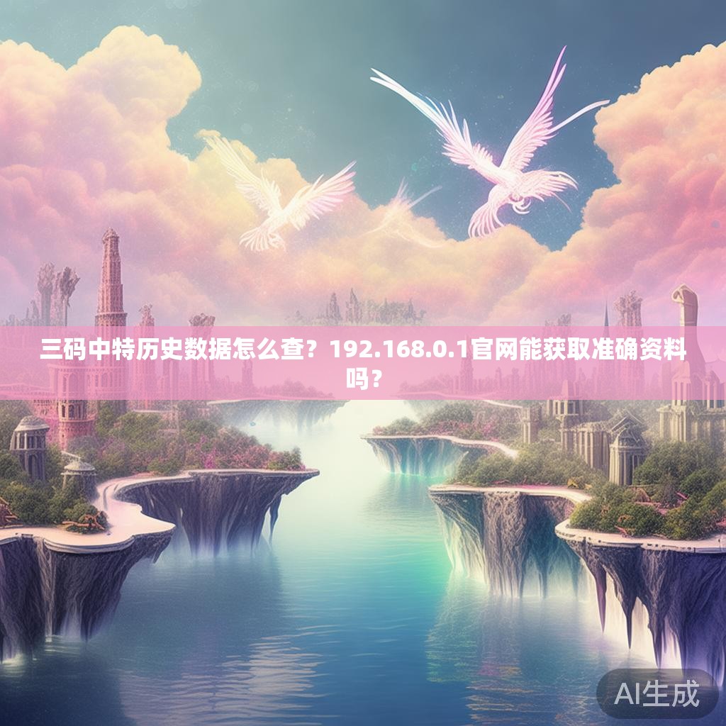 三码中特历史数据怎么查？192.168.0.1官网能获取准确资料吗？