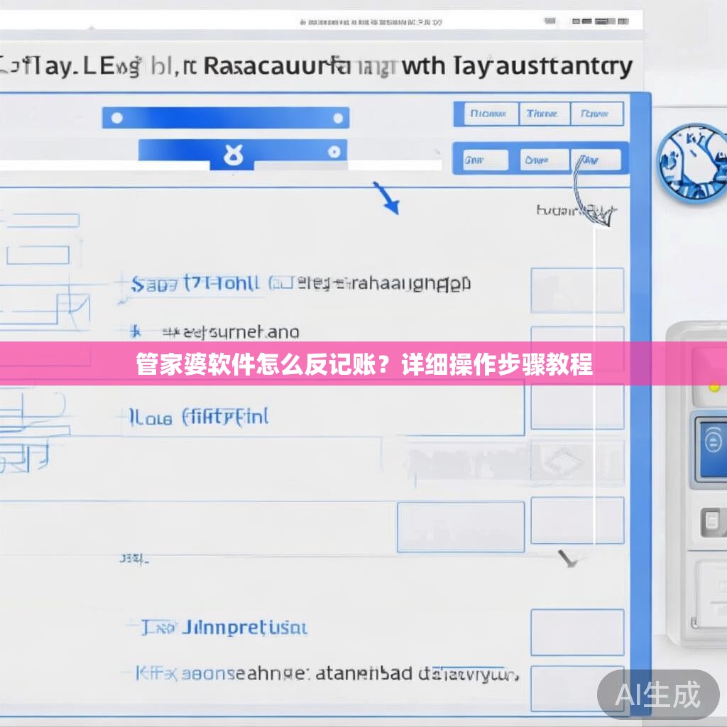 管家婆软件怎么反记账？详细操作步骤教程