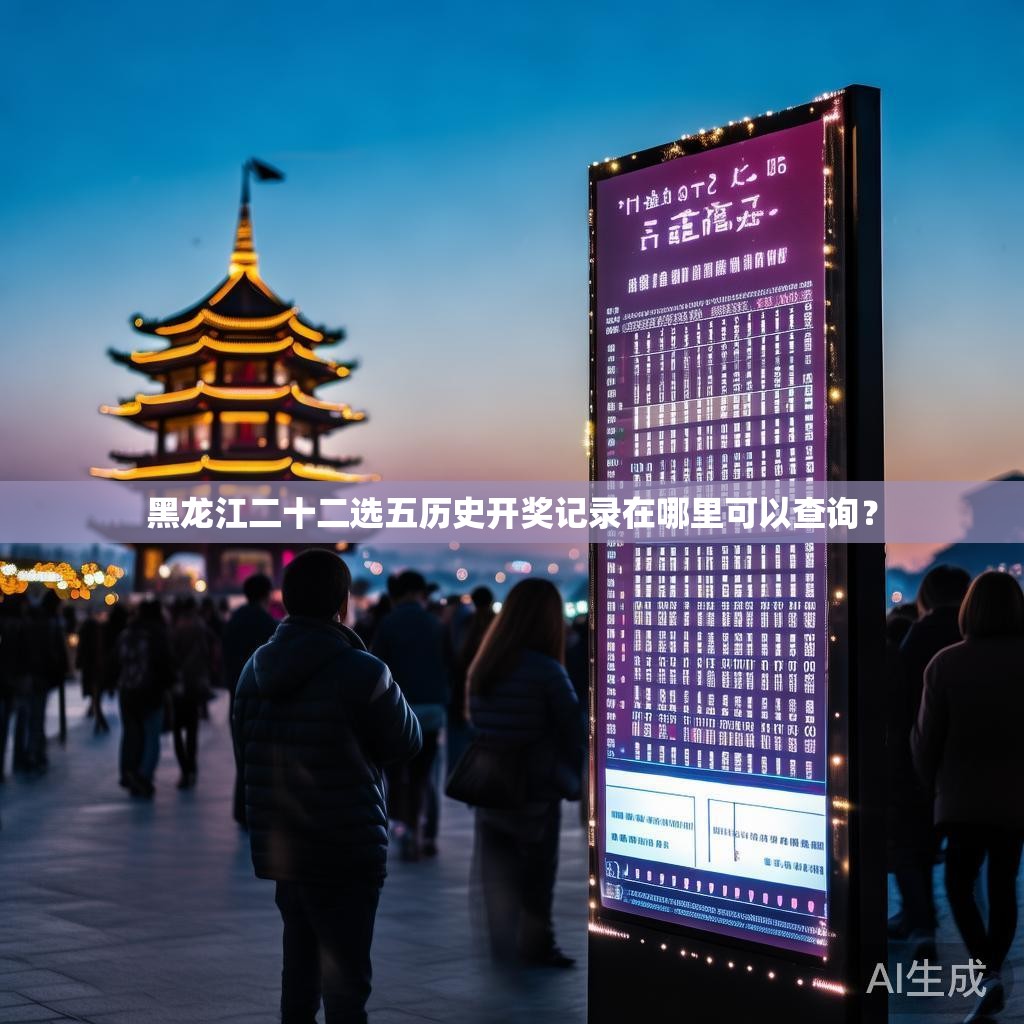 黑龙江二十二选五历史开奖记录在哪里可以查询？