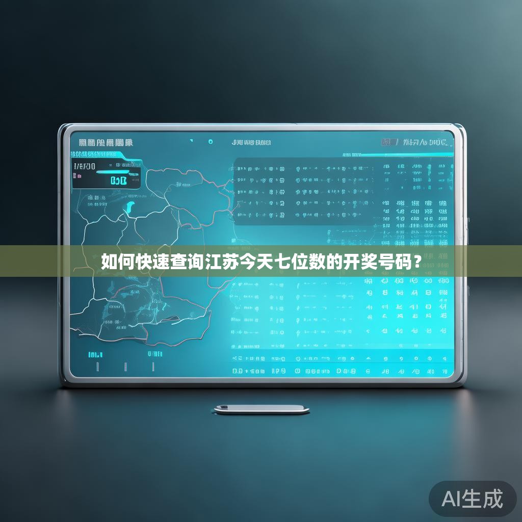 如何快速查询江苏今天七位数的开奖号码？