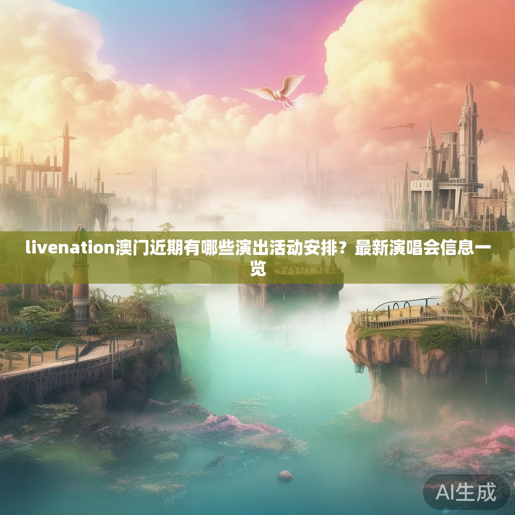 livenation澳门近期有哪些演出活动安排?最新演唱会信息一览 livenation澳门近期有哪些演出活动安排?最新演唱会信息一览