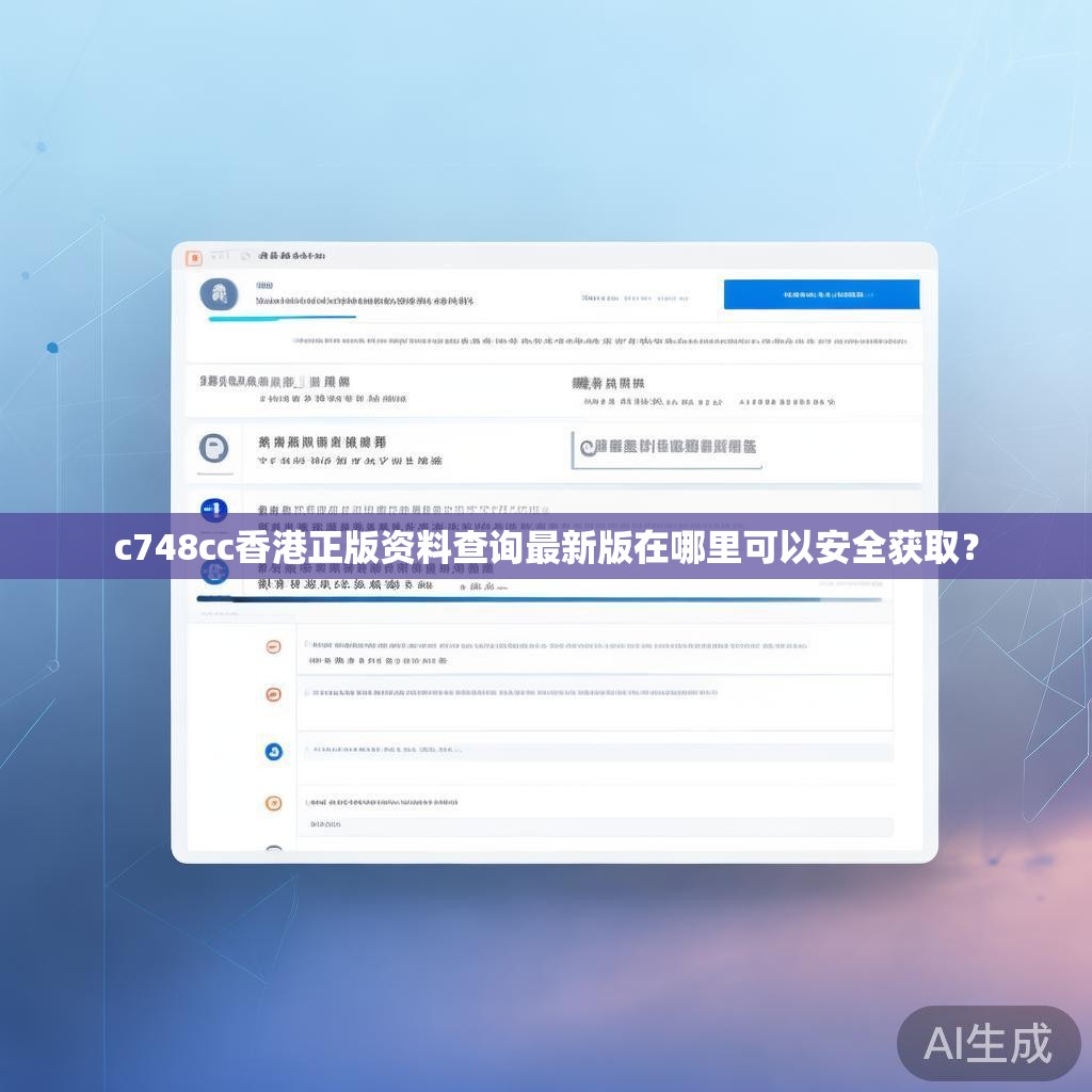 c748cc香港正版资料查询最新版在哪里可以安全获取？