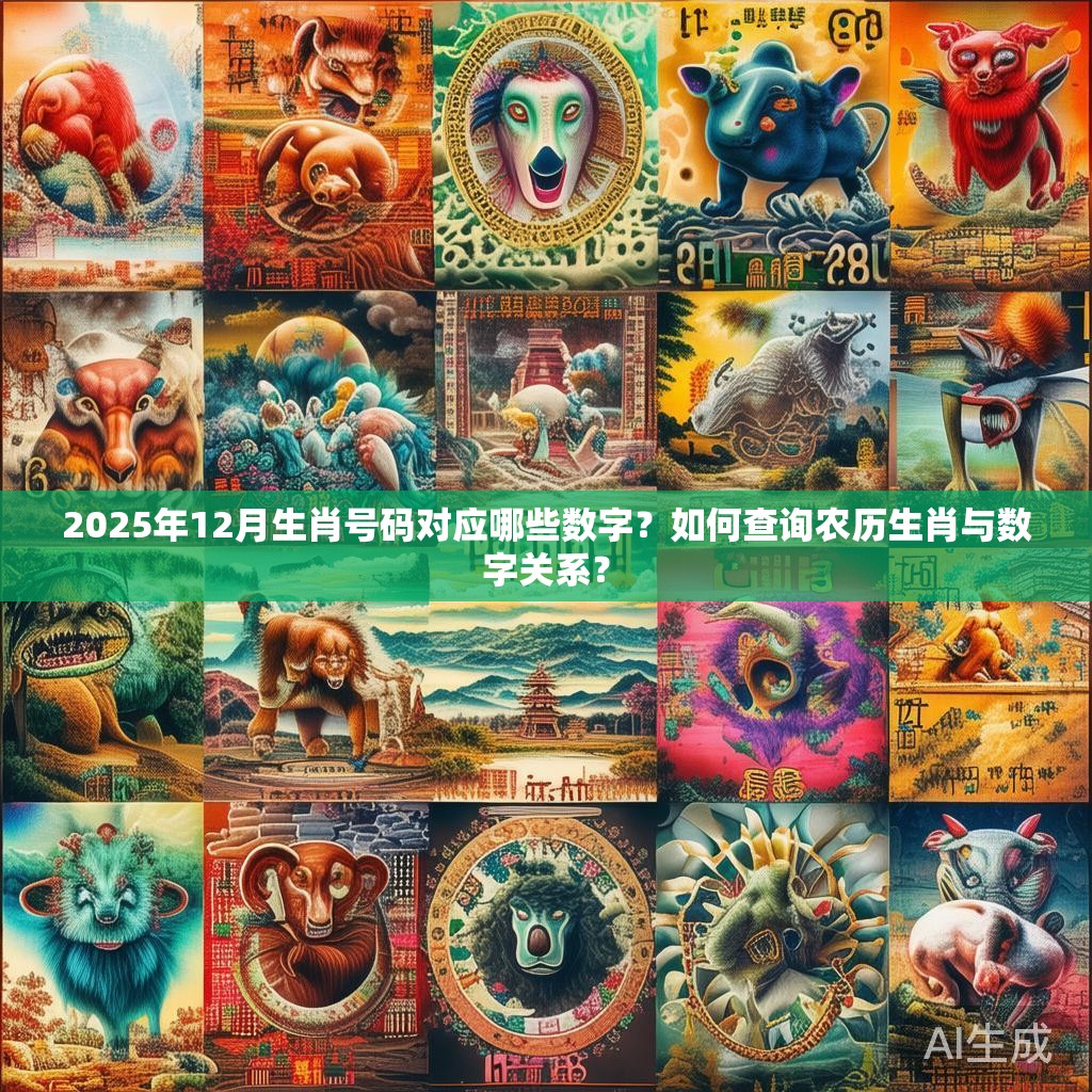 2025年12月生肖号码对应哪些数字?如何查询农历生肖与数字关系? 2025年12月生肖号码对应哪些数字?如何查询农历生肖与数字关系?