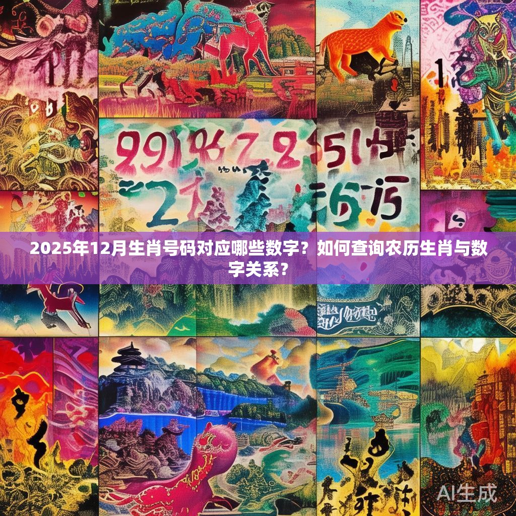 2025年12月生肖号码对应哪些数字?如何查询农历生肖与数字关系? 2025年12月生肖号码对应哪些数字?如何查询农历生肖与数字关系?