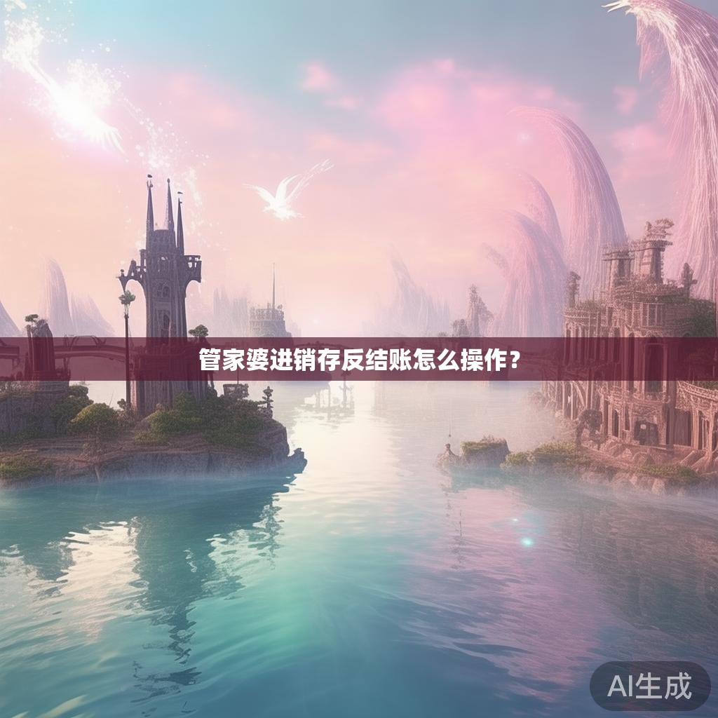 管家婆进销存反结账怎么操作？