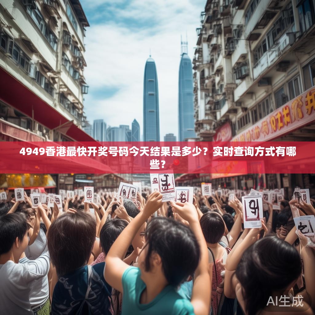 4949香港最快开奖号码今天结果是多少？实时查询方式有哪些？