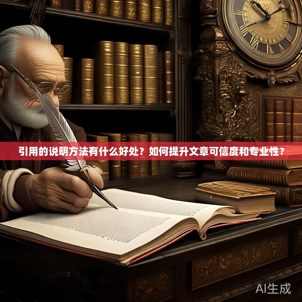 引用的说明方法有什么好处？如何提升文章可信度和专业性？