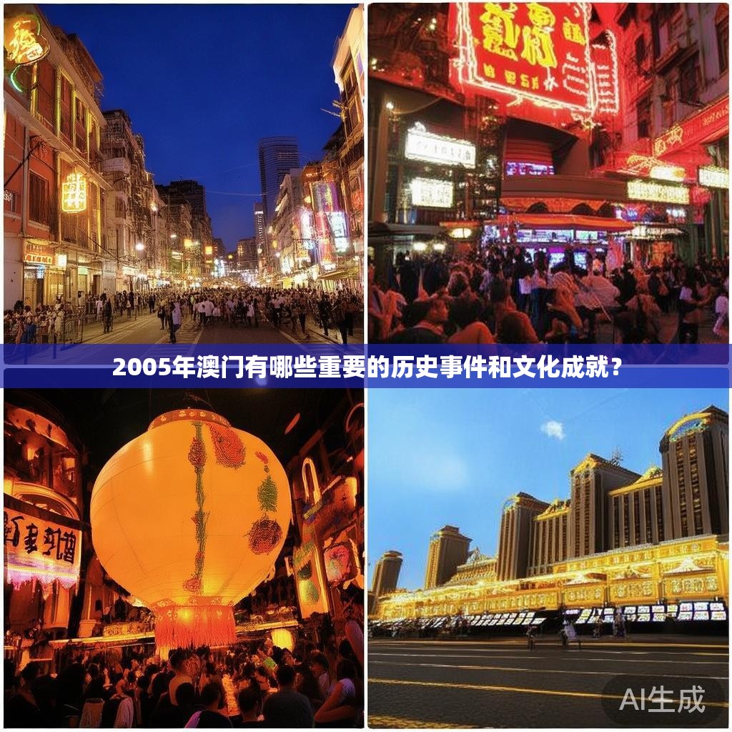 2005年澳门有哪些重要的历史事件和文化成就？