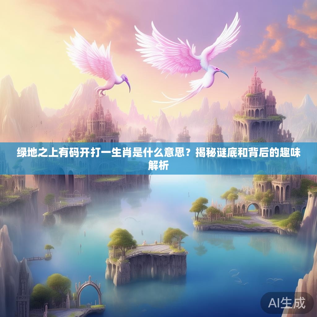 绿地之上有码开打一生肖是什么意思？揭秘谜底和背后的趣味解析