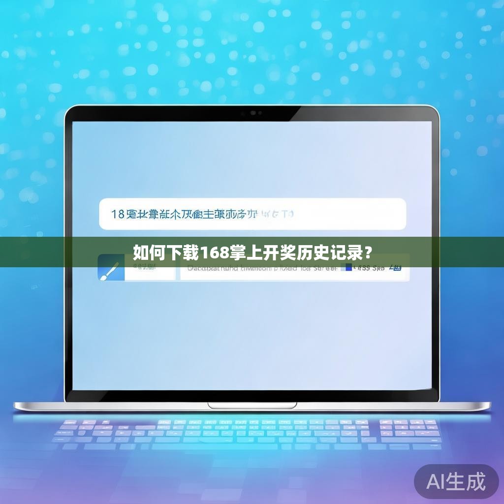 如何下载168掌上开奖历史记录？