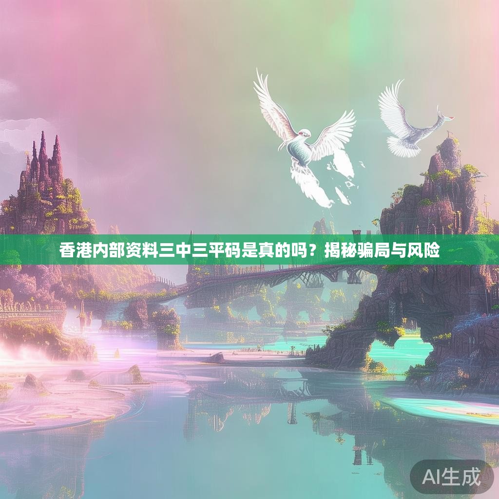 香港内部资料三中三平码是真的吗？揭秘骗局与风险
