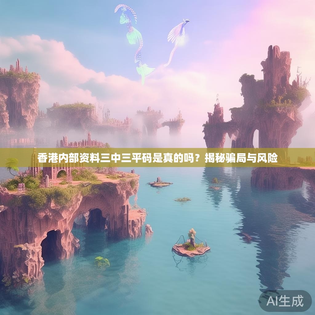 香港内部资料三中三平码是真的吗？揭秘骗局与风险