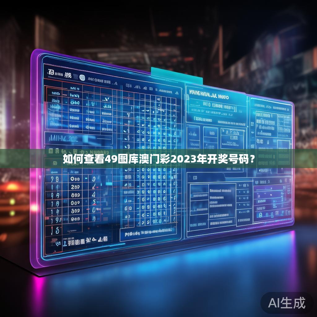 如何查看49图库澳门彩2023年开奖号码？